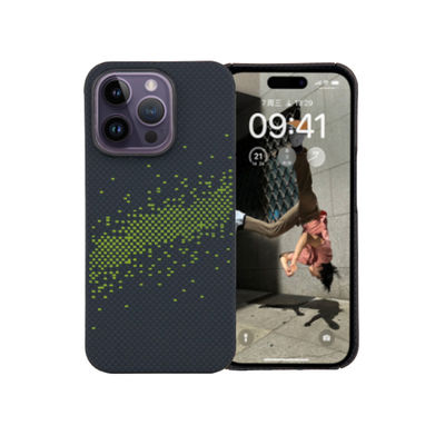 2024 Nowy luksusowy zamówiony 0,8 mm grubość 16g Waga Aramid Fiber Phone Case dla iPhone'a 16 Pro Max