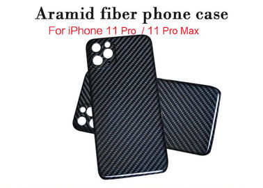 Pełna ochrona Błyszczący styl iPhone 11 Pro Max Aramidowe etui Etui na iPhone z włókna węglowego