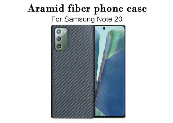 Kuloodporny materiał Aramidowy futerał na telefon z włókna węglowego do Samsung Note 20 Ultra