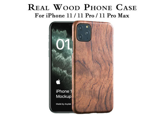 Grawerowane drewniane etui na telefon o grubości 0,2 mm do iPhone'a 11 Pro Max