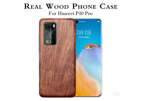 Lekkie, odporne na zarysowania drewniane etui na telefon Huawei P40 Pro