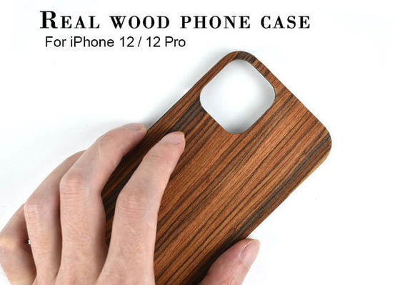 iPhone 12 Ochronna, odporna na zabrudzenia obudowa z prawdziwego drewna