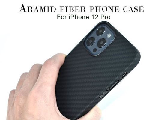 Plastikowy pierścień w kolorze czarnym etui na telefon z włókna aramidowego do iPhone'a 12 12 Pro
