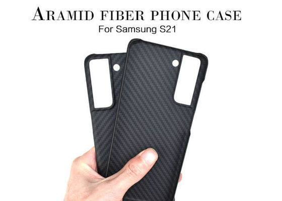 Etui na telefon Samsung S21 Half Cover z włókna aramidowego Carbon Case