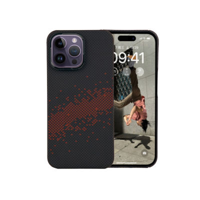 Ultra cienkie magnetyczne etui z włókna węglowego aramidowego zapewniające pełną ochronę dla iPhone 16 Pro Max