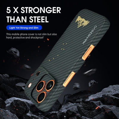 Customized Pattern Aramid Carbon Fiber Mobile Phone Cover for iPhone 17 Pro Max