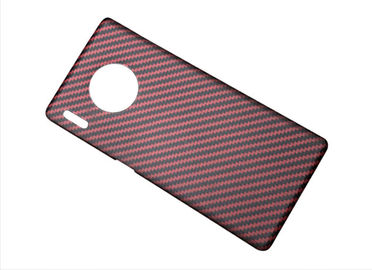 Czerwono-czarna ręcznie robiona obudowa z aramidu do Huawei Mate 30