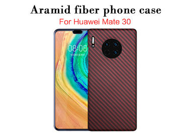 Czerwono-czarna ręcznie robiona obudowa z aramidu do Huawei Mate 30