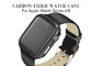 Czarny kolor Matowe wykończenie Carbon Aramid Fibre Etui Apple Watch Series 4
