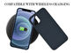 Odporne na zarysowania, matowe, niebieskie etui na iPhone 12 z włókna węglowego z aramidu