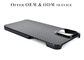 Błyszcząca powierzchnia czarnego włókna aramidowego z włókna węglowego na iPhone'a 12 Pro Max
